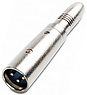 XLR m�le / Jack 6,35 mm femelle st�r�o