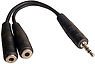 Doubleur de prise 3,5 mm sur c�ble