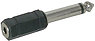 Mini-Jack femelle mono / Jack 6,35 m�le mono