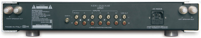 Amplificateur int�gr� Audio Analogue Verdi Settanta