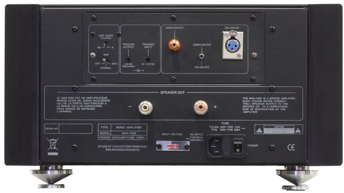 Amplificateur de puissance Advance Acoustic MAA-1000