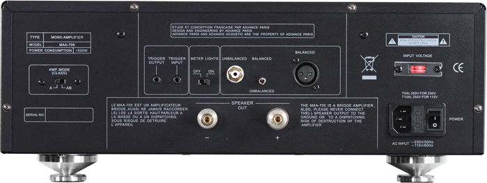 Amplificateur de puissance Advance Acoustic MAA-706