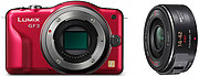 Panasonic DMC-GF3 Rouge + kit 14-42 mm Powerzoom