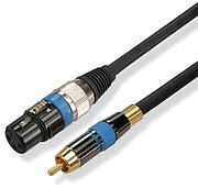 SVD Pro RCA m�le vers XLR  femelle (2 m)