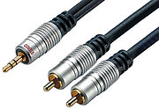 SVD Pro Mini-Jack vers 2 RCA HQ (5 m)