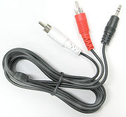 SVD Pro Mini-Jack 3,5 mm vers 2 RCA m�les (10 m)