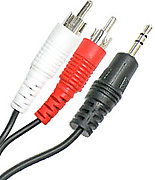 SVD Pro Mini-Jack 3,5 mm vers 2 RCA m�les (15 m)