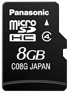 Micro SDHC 8 Go Class 4