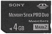 Memory Stick Pro Duo 4 Go