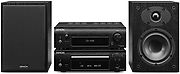 Denon D-F109C Noir avec enceintes noires