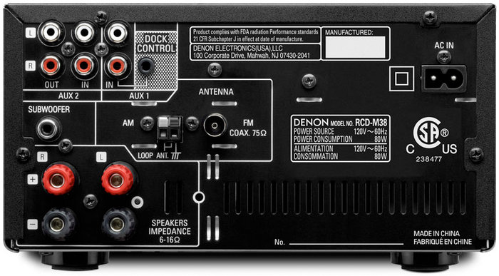 Mini-chaîne Hi-Fi Denon D-M38