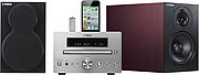 Yamaha MCR-330 Silver / Enceintes Merisier