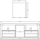 Meuble TV-Vidéo Ateca Aurora 1300