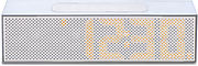 Lexon Titanium Radio R�veil Silver/Gomme Blanc (LA83W)
