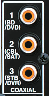 Connecteur audio num&eacute;rique coaxial