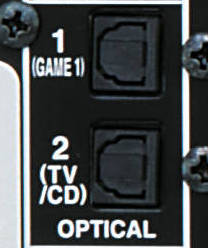Connecteur audio num&eacute;rique optique