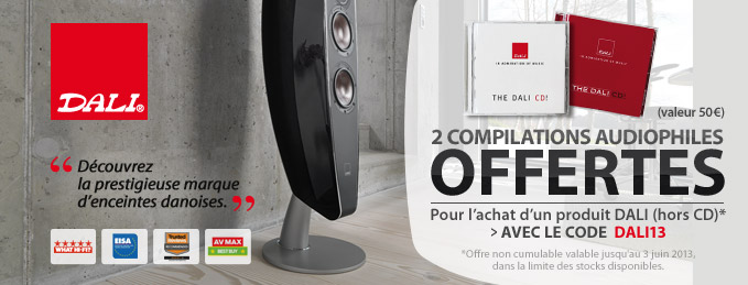 D�couvrez les enceintes DALI : Offre de lancement : 2 CD offerts