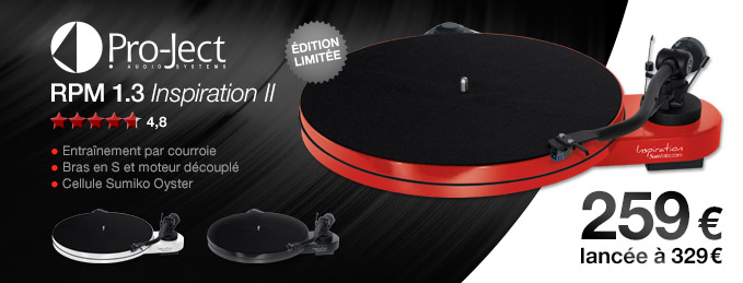 Pro-Ject RPM 1.3 Inspiration II : Offre exclusive : s�rie limit�e