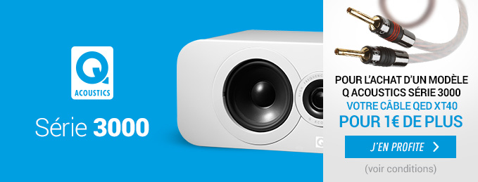 Q Acoutics S�rie 3000 : Votre c�ble QED XT40 pour 1 � de plus