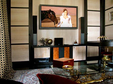 Salon home-cinema decor