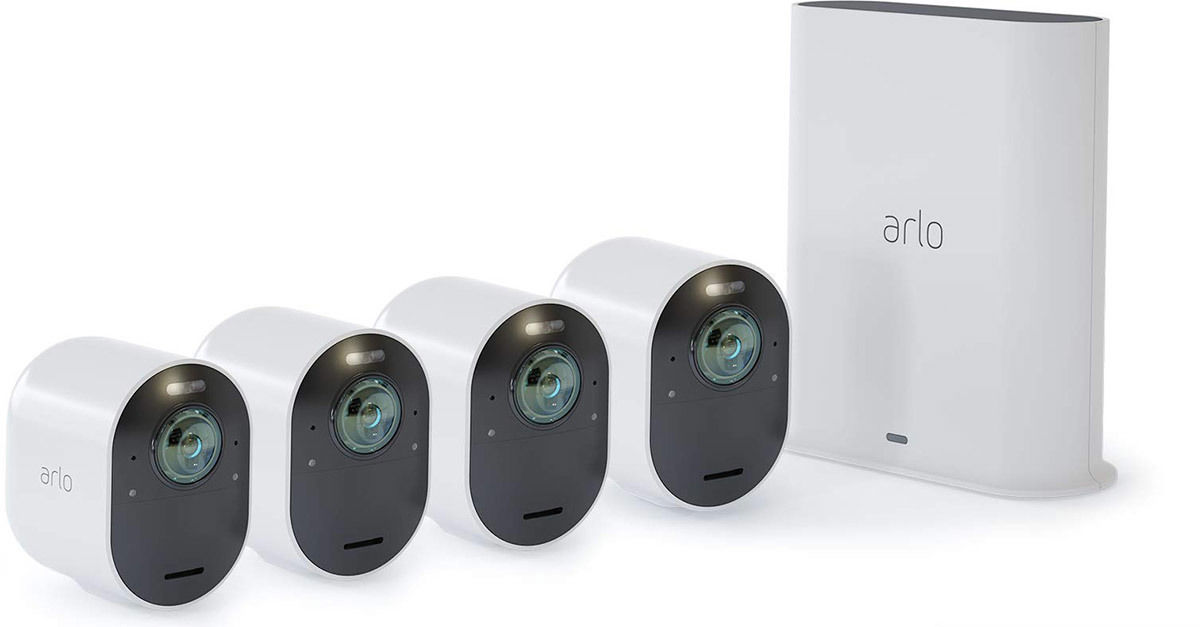 Caméras de surveillance Arlo Ultra VMS5440 (base + 4 caméras)