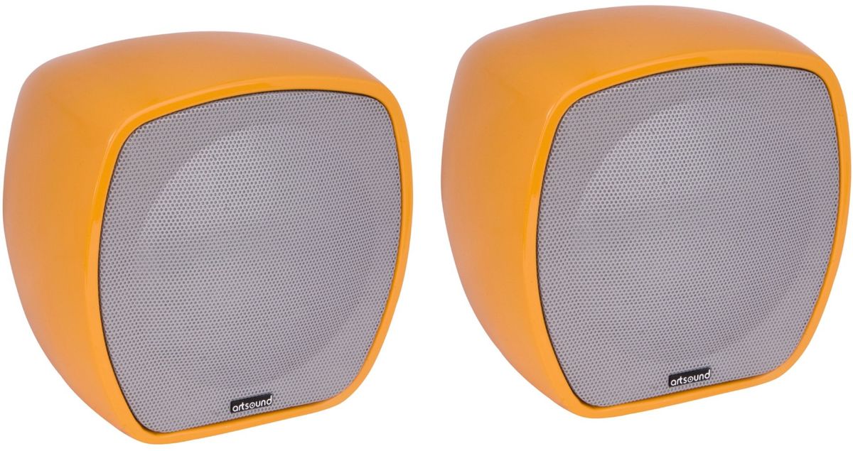 Enceintes satellites Artsound AS410 Orange (la paire)