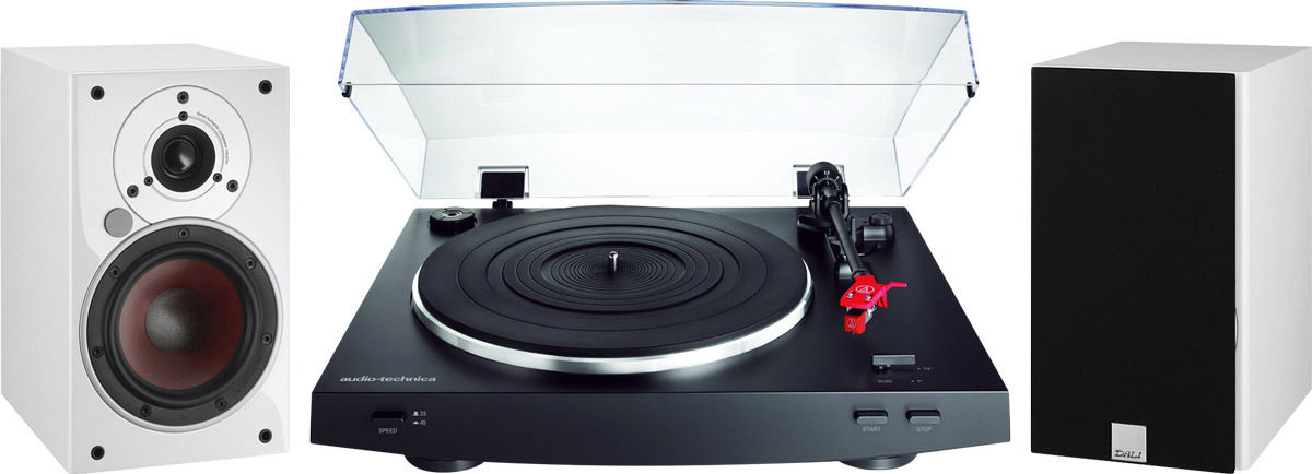 Chaînes vinyle Audio-Technica Zensor 1 AX Blanc + AT-LP3 Noir