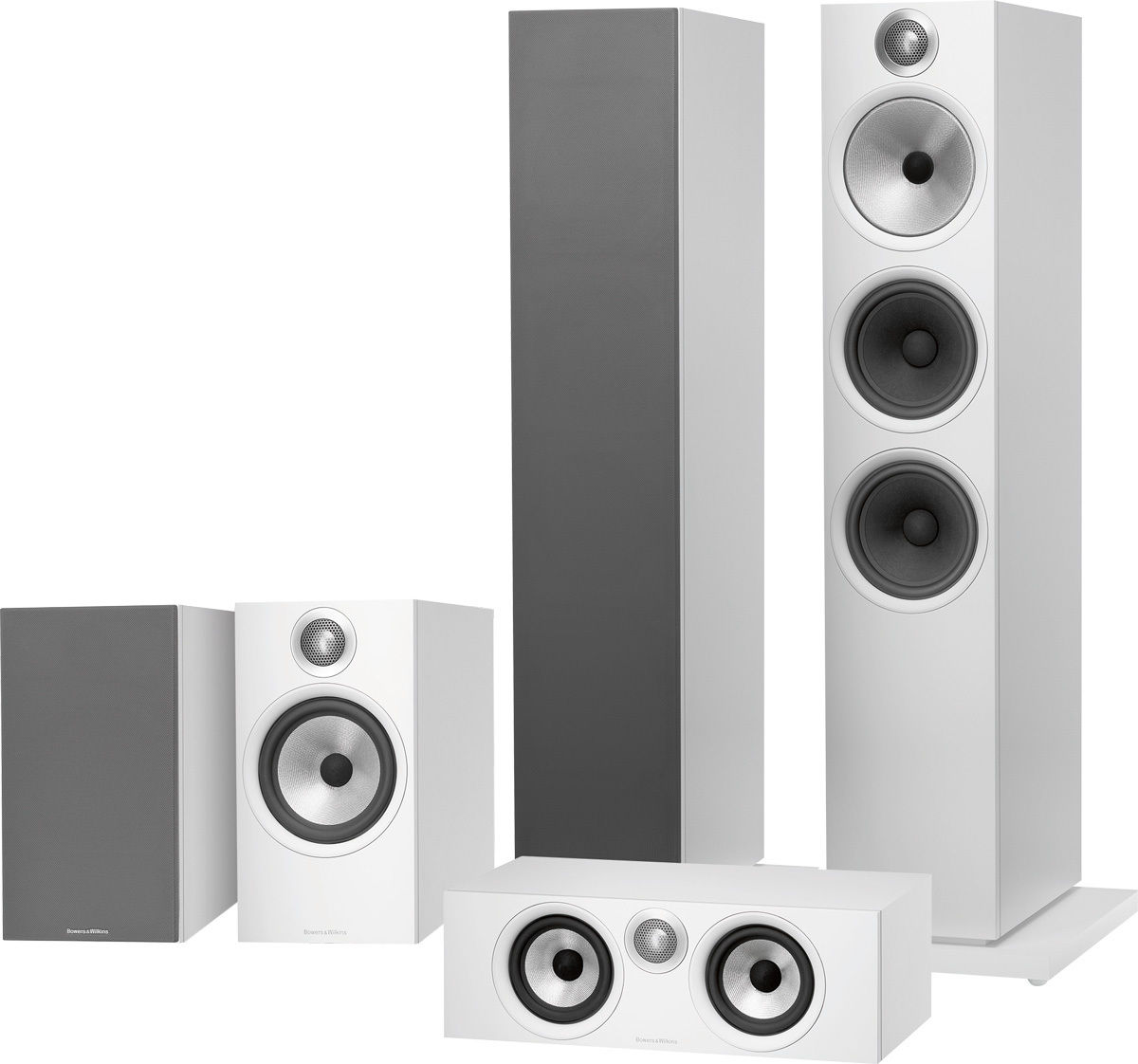 Packs d'enceintes grand spectacle B&W 603-6 Cinéma 5.0 Blanc