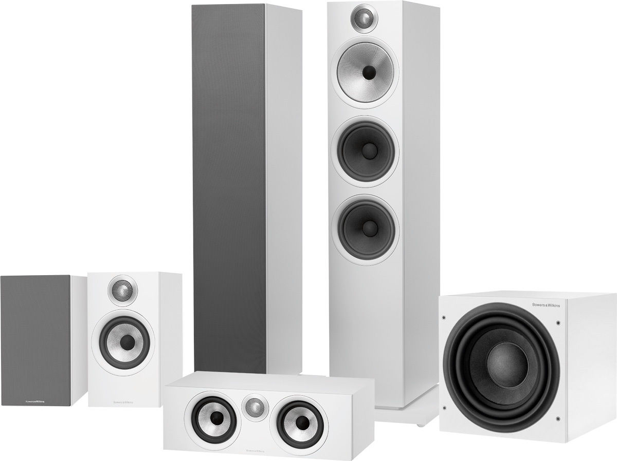 Packs d'enceintes grand spectacle B&W 603-7 Cinéma 5.1 Blanc