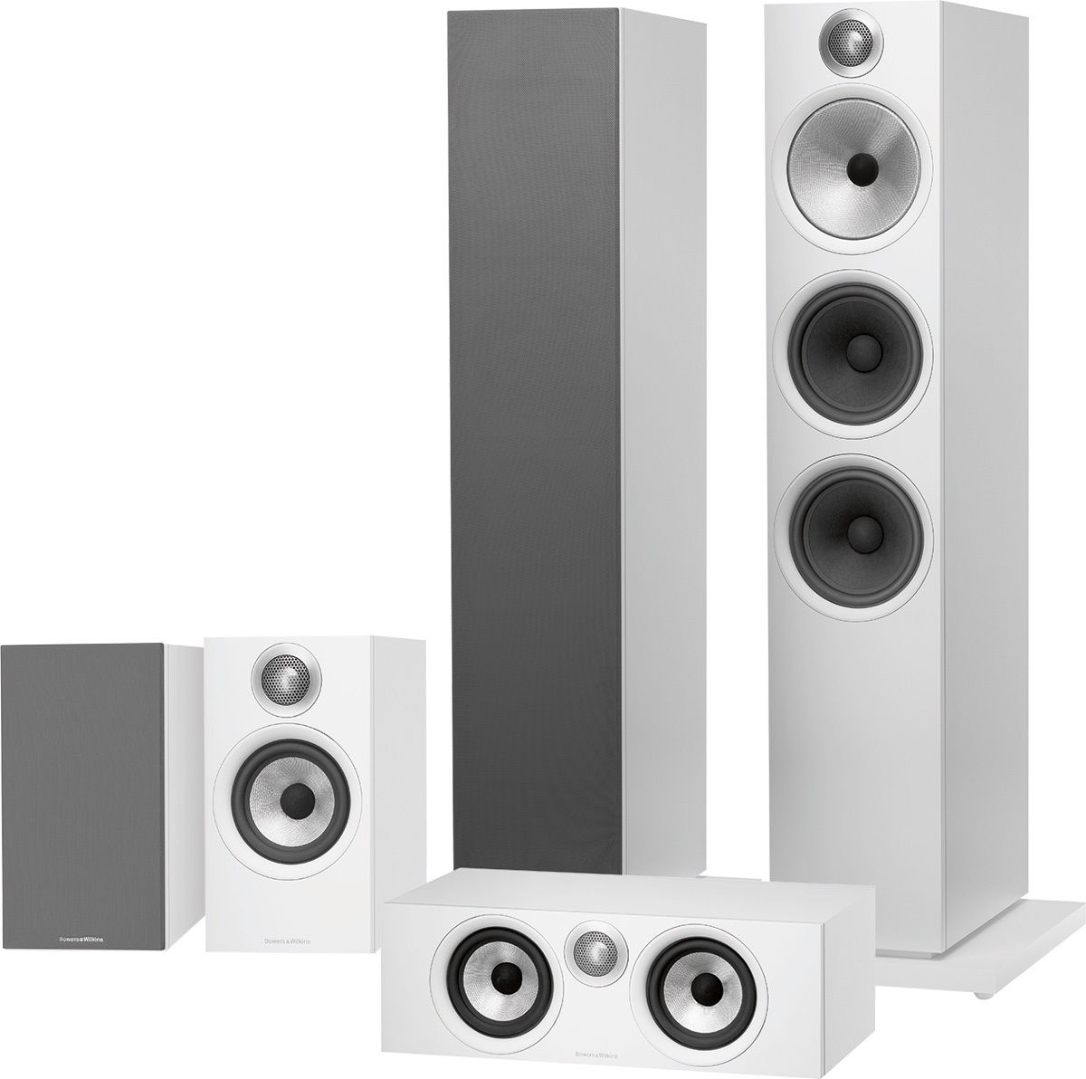 Packs d'enceintes grand spectacle B&W 603-7 Cinéma 5.0 Blanc