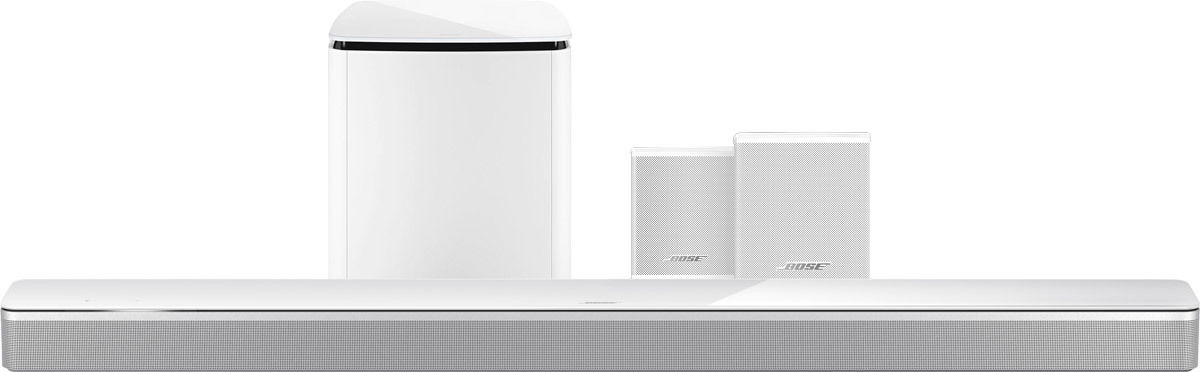 Home-cinéma sans fil Bose Soundbar 700 EU Blanc + Bass Module 700 Blanc + Surround Speakers Blanc