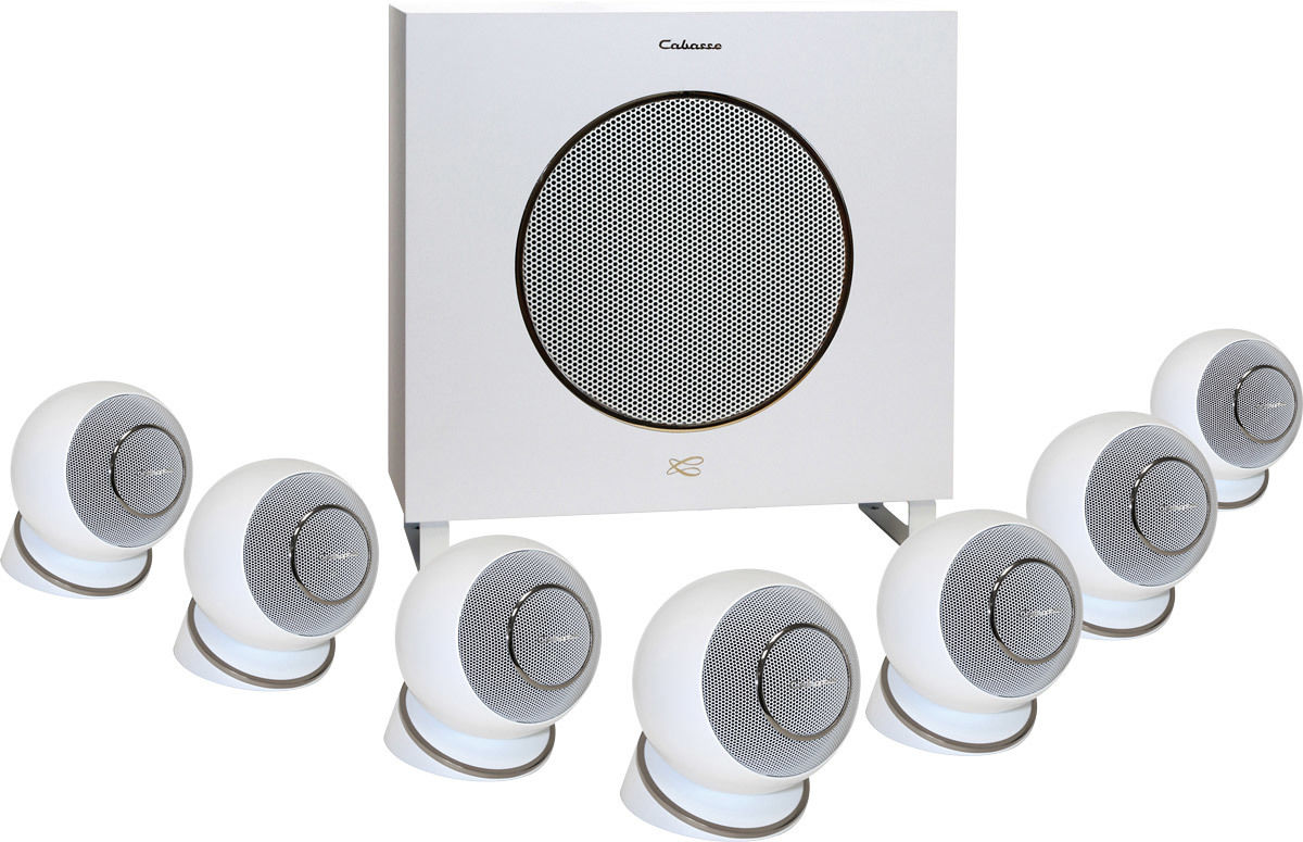 Packs d'enceintes compactes Cabasse Eole 4 Blanc 7.1