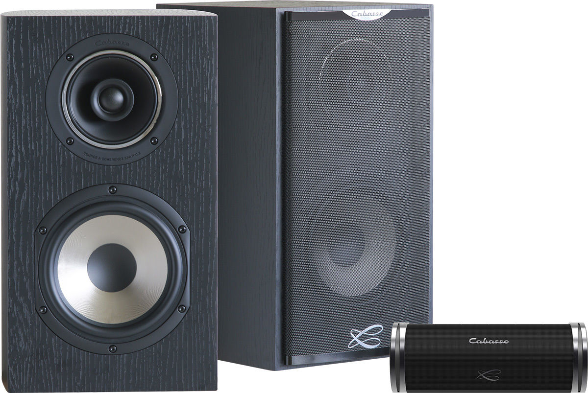 Enceintes compactes Cabasse MC170 Antigua Ebene + Swell Noir
