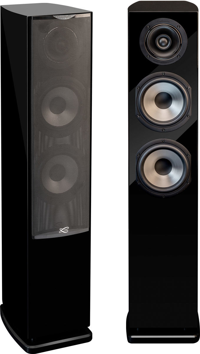 Enceintes colonne Cabasse MC170 Jersey Noir Laqué