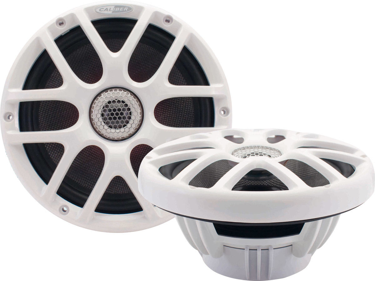 Haut-parleurs embarqués Caliber CSM20RGB/W Blanc (la paire)
