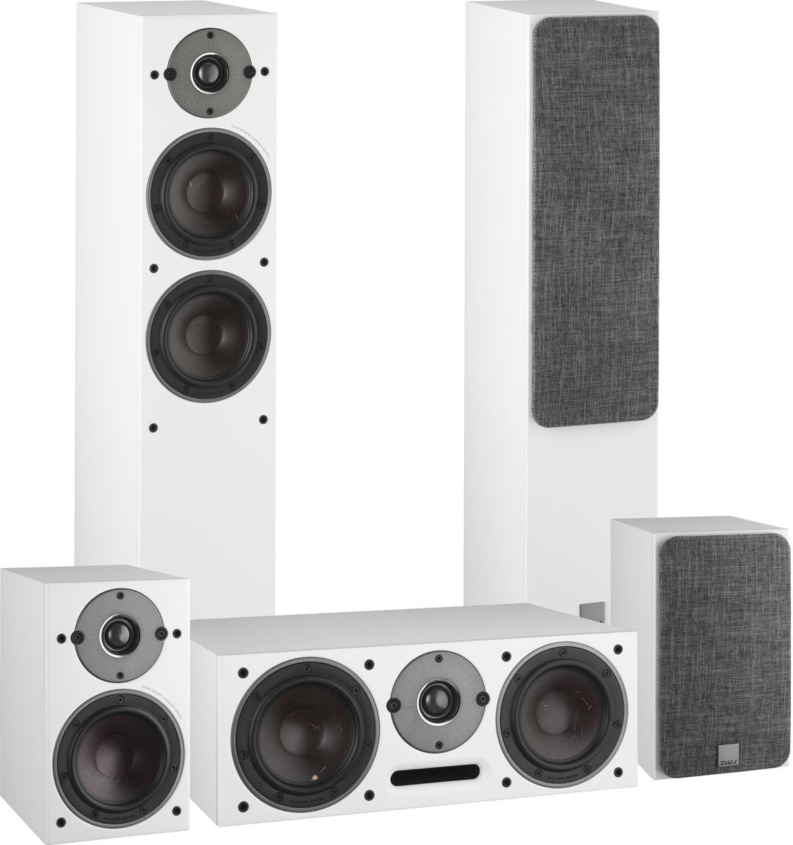 Packs d'enceintes grand spectacle Dali Oberon 5 HCM 5.0 Blanc