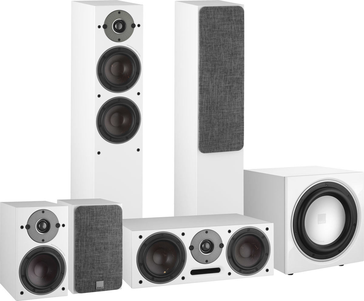 Packs d'enceintes grand spectacle Dali Oberon 5 HCM 5.1 Blanc