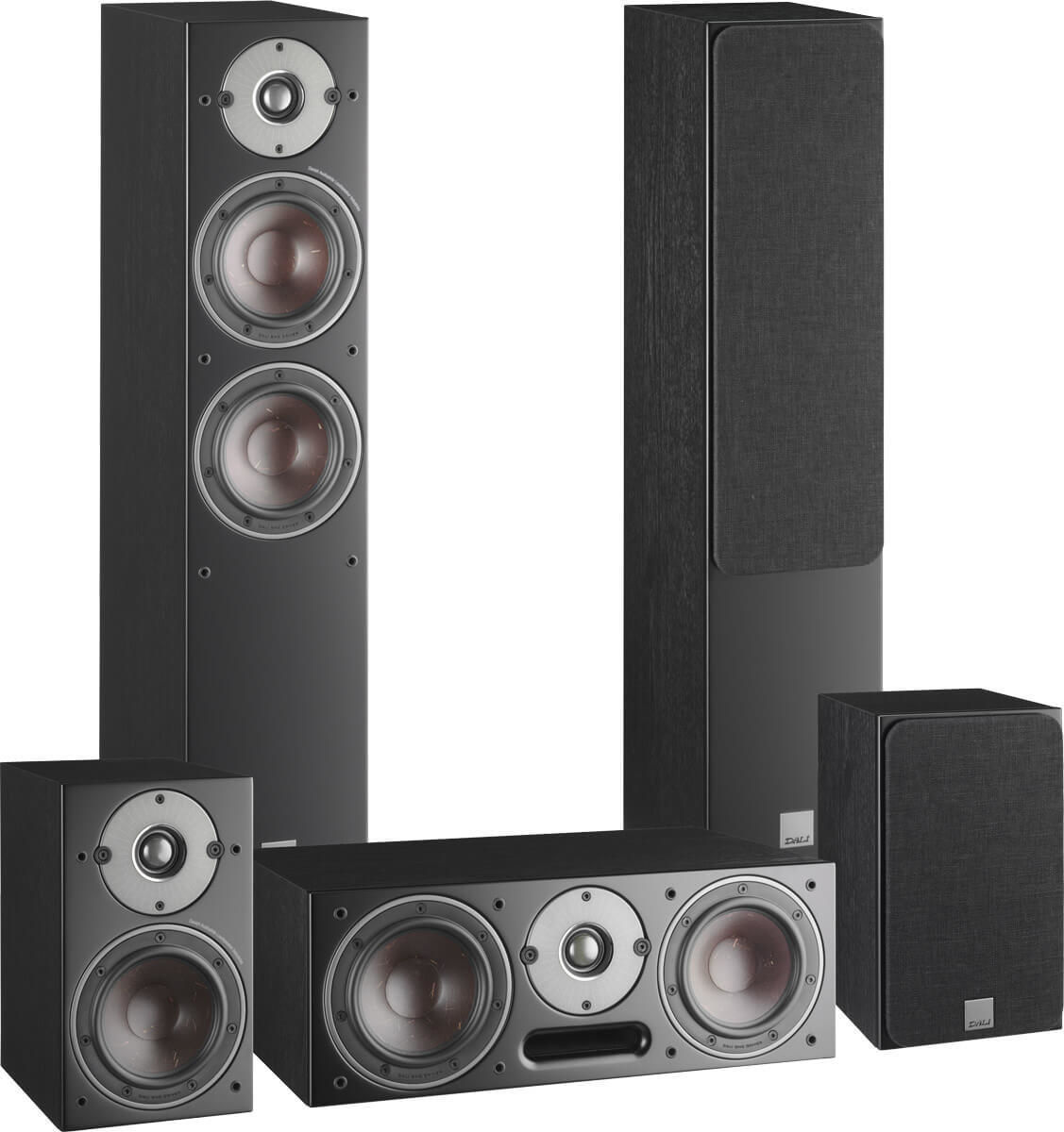 Packs d'enceintes grand spectacle Dali Oberon 5 HCM 5.0 Noir