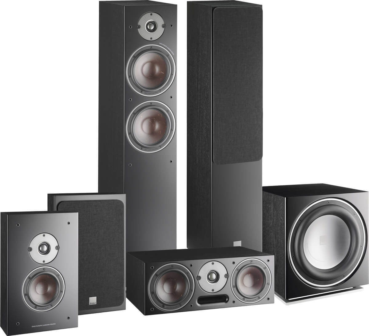 Packs d'enceintes grand spectacle Dali Oberon 7 HCM 5.1 Noir