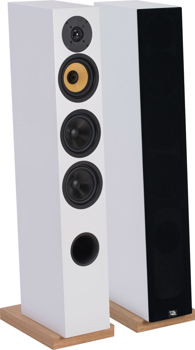 Enceintes colonne Davis Acoustics Courbet N°5 Blanc Satiné