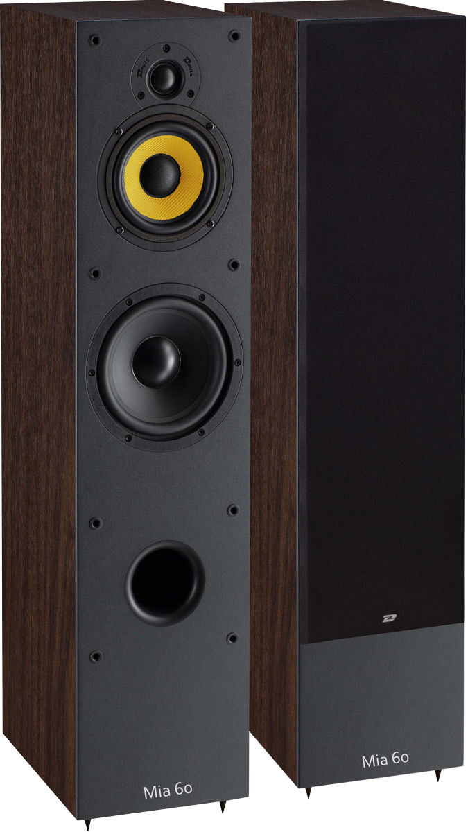 Enceintes colonne Davis Acoustics Mia 60 Bois foncé