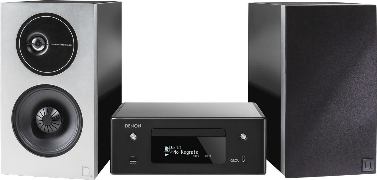 Chaînes composées Denon Ceol RCD-N10 + Demand D9 Noir