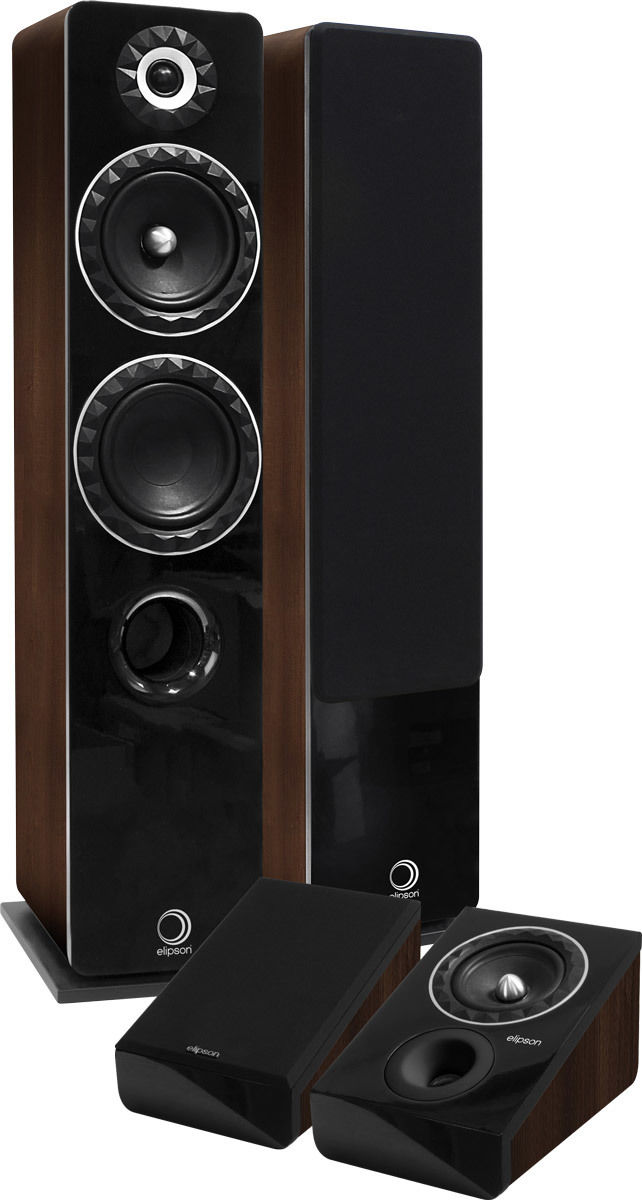 Enceintes colonne Elipson Prestige Facet 14F + 6 ATM Noyer