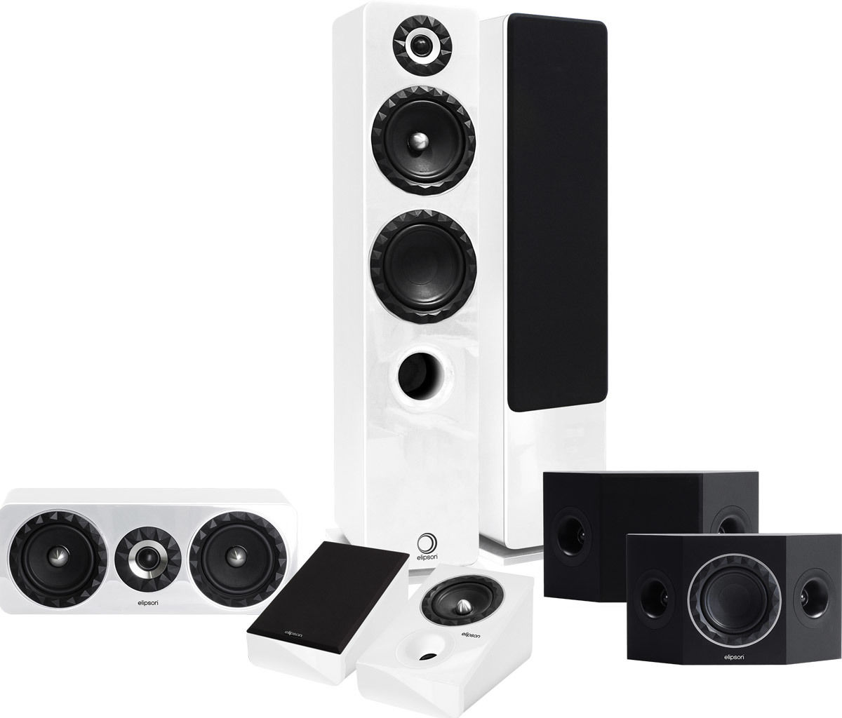 Packs d'enceintes grand spectacle Elipson Prestige Facet HCS 14F 5.0.2 Blanc