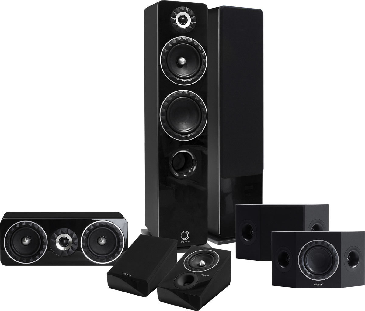 Packs d'enceintes grand spectacle Elipson Prestige Facet HCS 14F 5.0.2 Noir