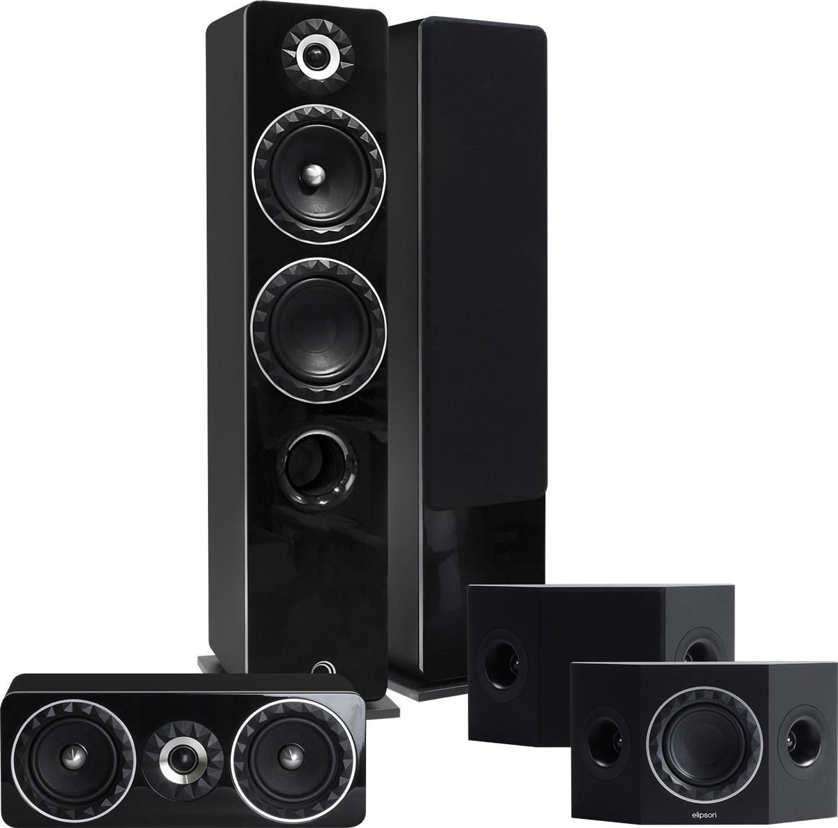 Packs d'enceintes grand spectacle Elipson Prestige Facet HCS 14F 5.0 Noir