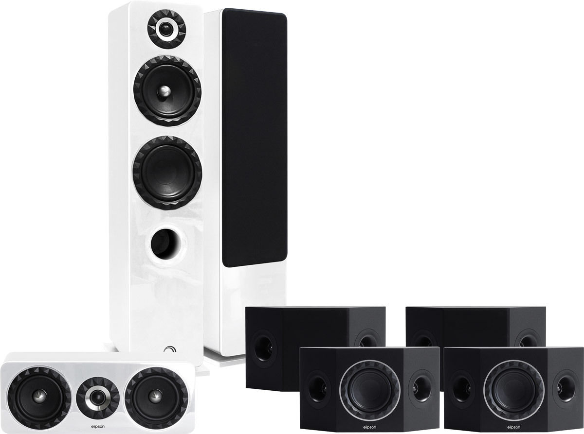 Packs d'enceintes grand spectacle Elipson Prestige Facet HCS 14F 7.0 Blanc