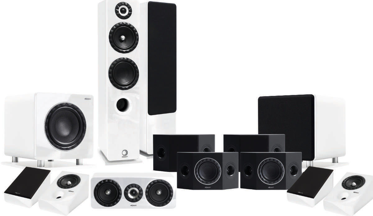 Packs d'enceintes grand spectacle Elipson Prestige Facet HCS 14F 7.2.4 Blanc