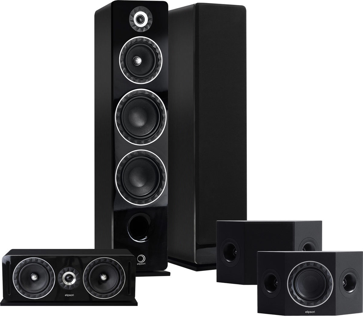 Packs d'enceintes grand spectacle Elipson Prestige Facet HCS 24F 5.0 Noir