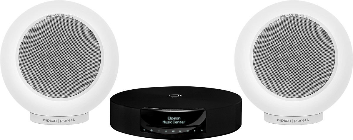 Chaînes composées Elipson Music Center BT HD Noir + Planet L Mercury Ice (la paire) + Arran MC (2 x 